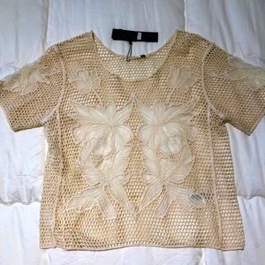 Crocheted top by Brave Soul Boutique
